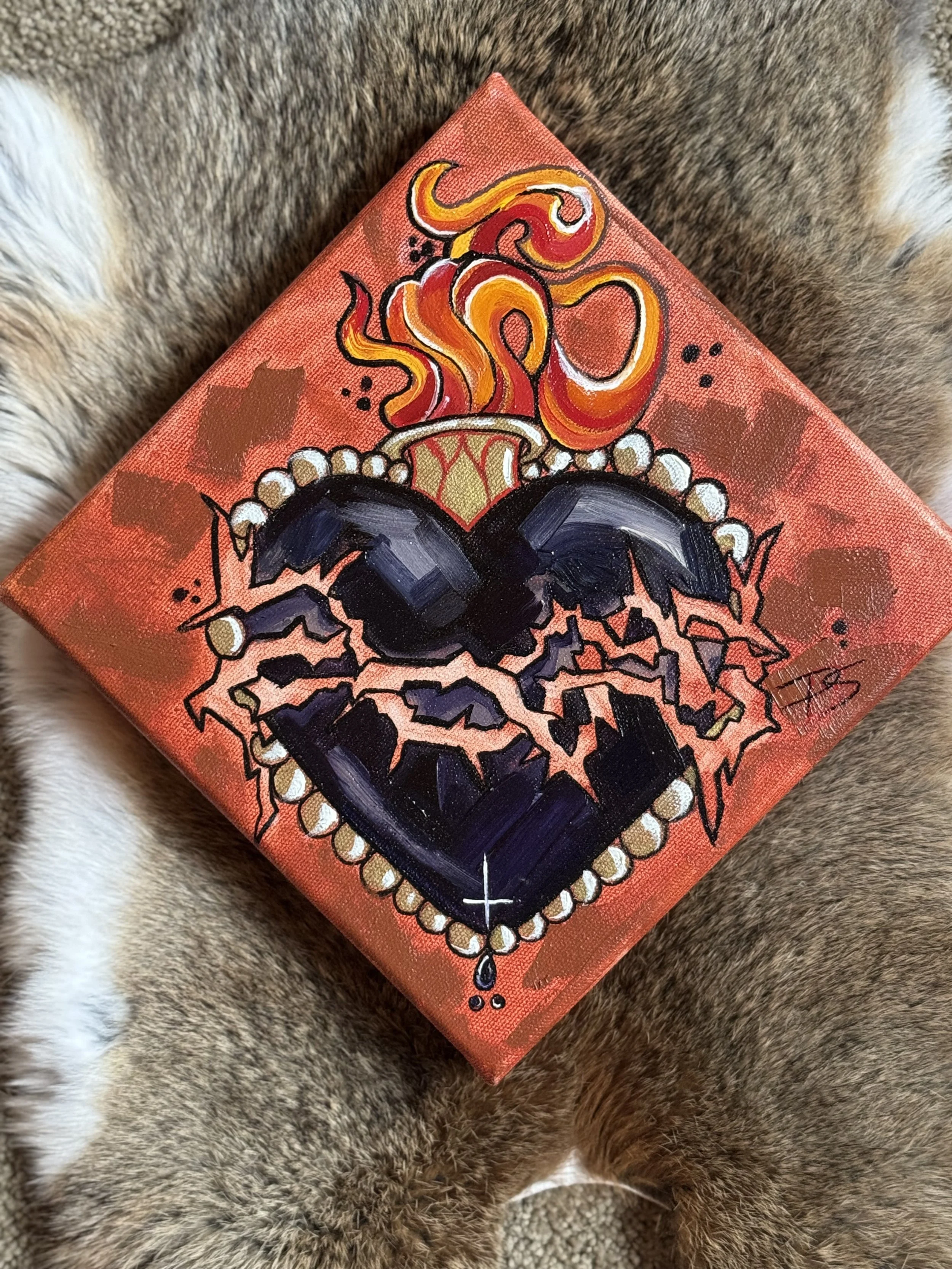 Sacred Heart 8x8 Sold