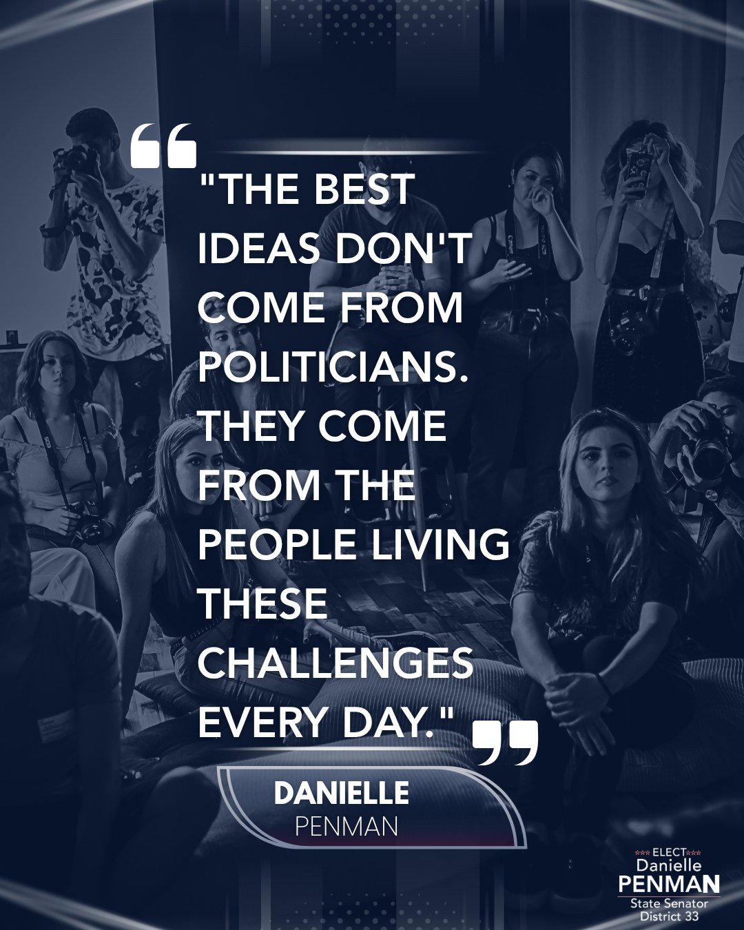 One thing this campaign has reminded me of is that the best ideas don't come from politicians.

They come from the people living these challenges every day.

Over the past several months, I've had the privilege of talking with parents, small business