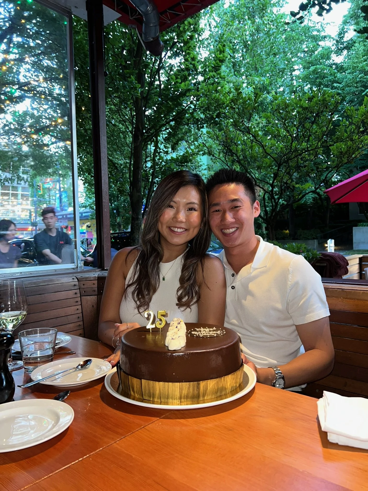  Celebrating our quarter-of-a-century birthday together - perks of having both our birthdays in June 