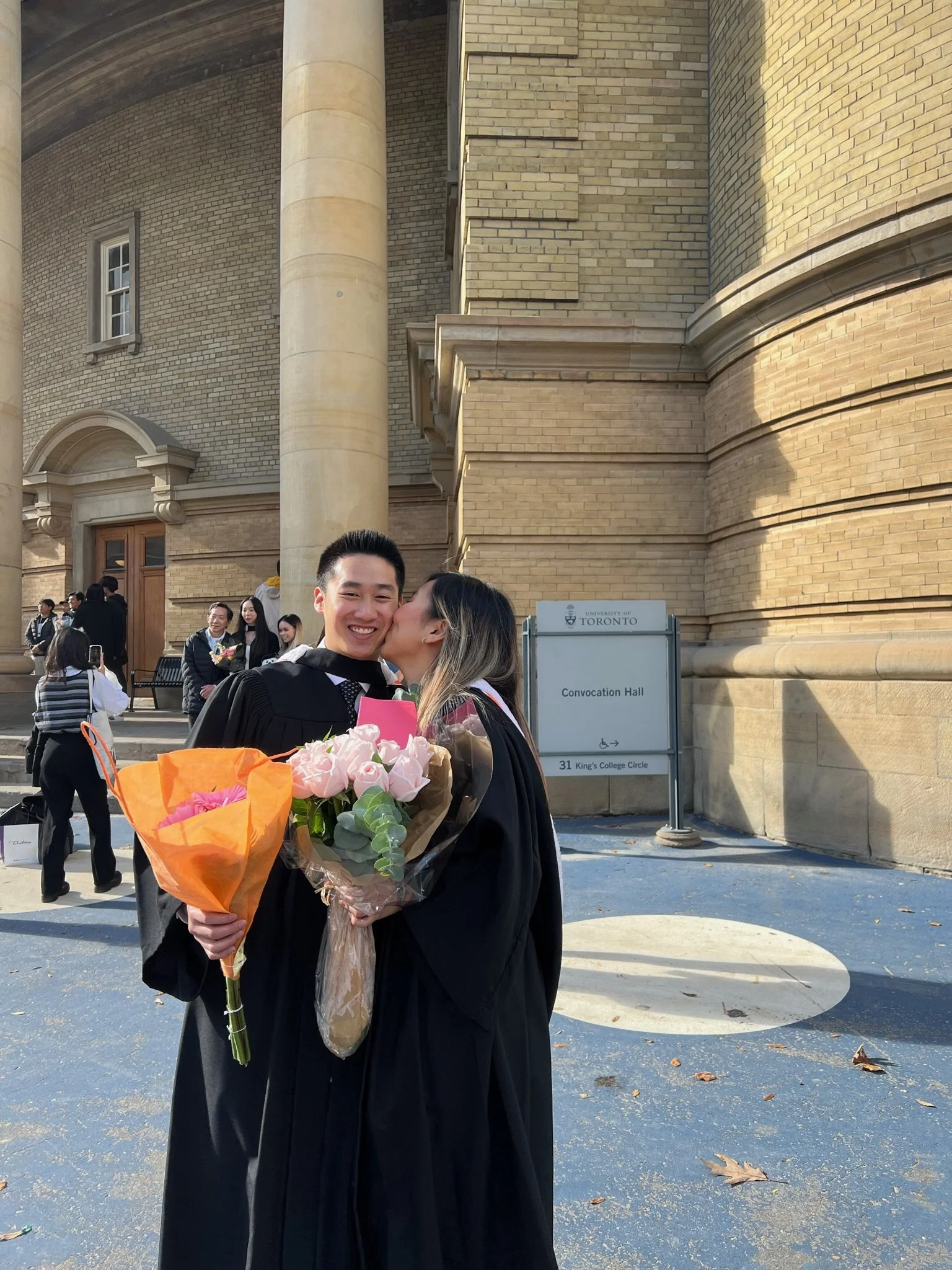  Experiencing a big milestone together - official graduation ceremony from University of Toronto 