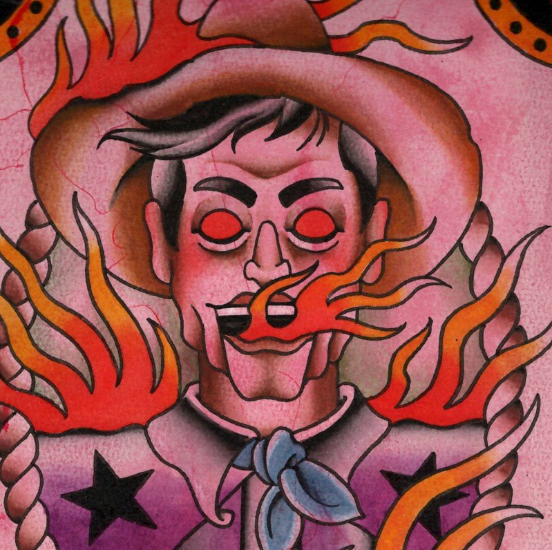 Flaming Cowboy