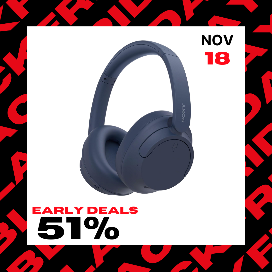 Sony WH-CH720N Noise Cancelling Wireless Headphones Bluetooth Over The Ear Headset with Microphone and Alexa Voice Control, O/S, Blue - 51% 