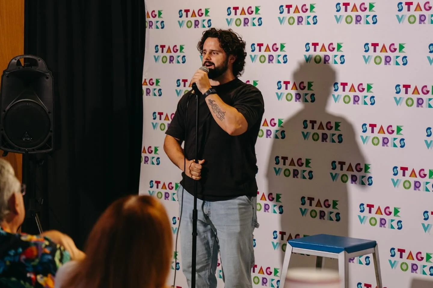 Jokes In June! Let&rsquo;s go! Thank you to everyone who came out! The comedians killed! Another fun show in the books. July announcement coming soon 😎 

@stageworkstampa is a tremendous venue! Check out their other shows. 

@alejandrarinconphotogra