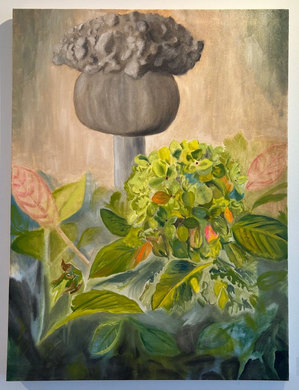 Hydrangeas at the end of the world;
Oil on canvas;
2026;
30x40";
$1,450;
Available - Reach out to Elliot.Cudmore@gmail.com to secure