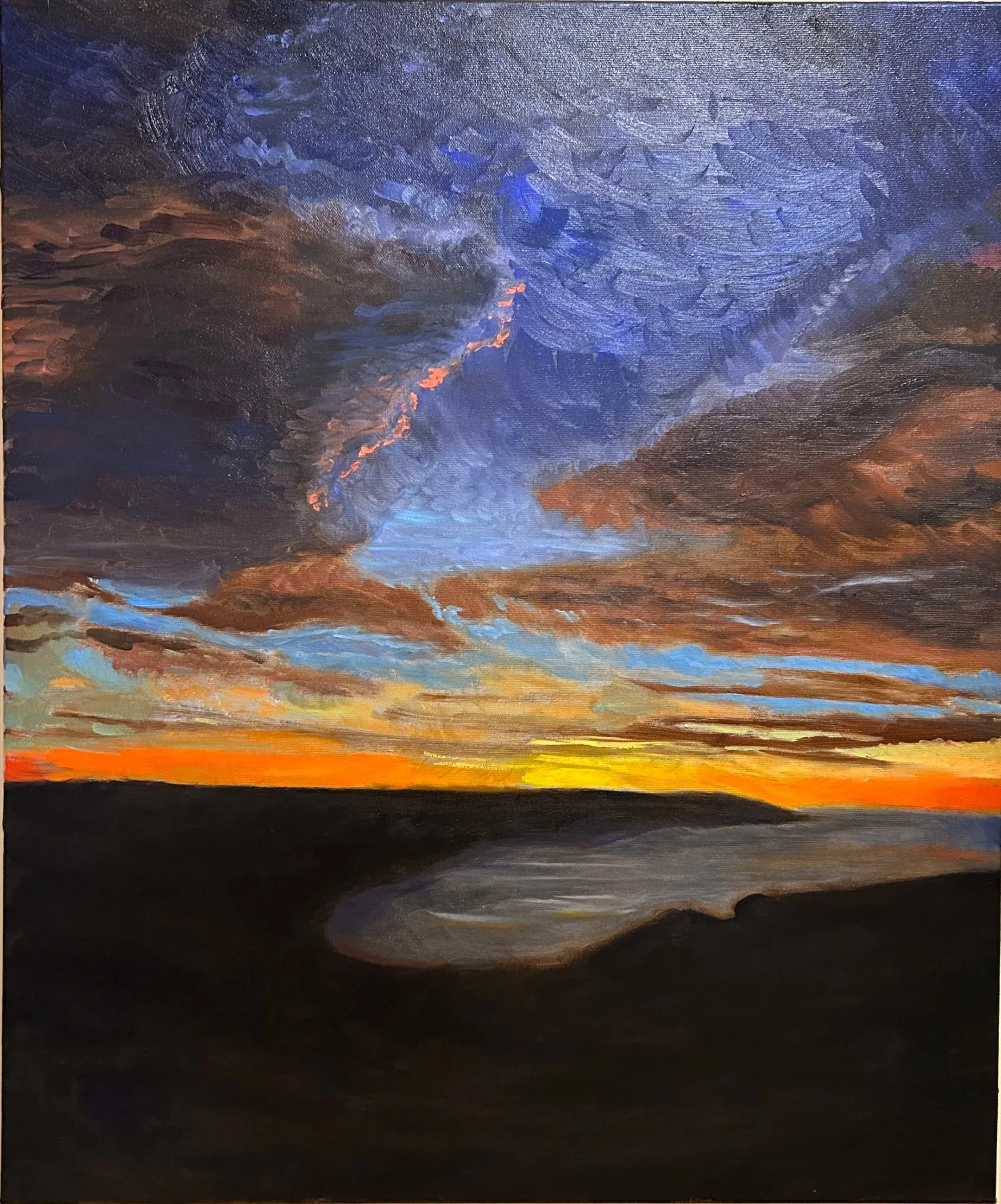 Okaka. Oil on canvas. 20x24". 2026. Available.