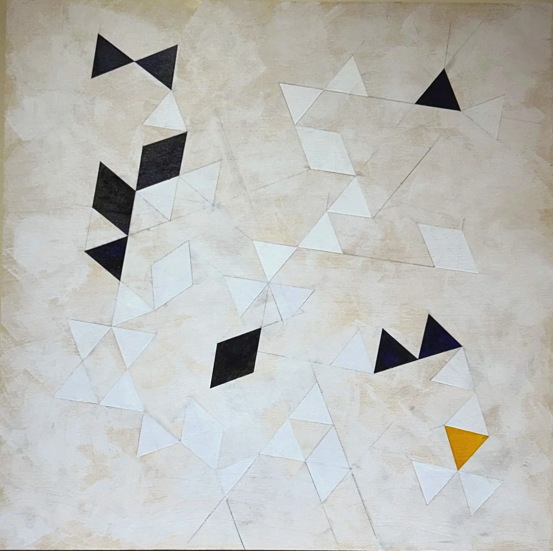 Wayfinding. Acrylic and graphite on birch board. 18x18". 2025. Available. 