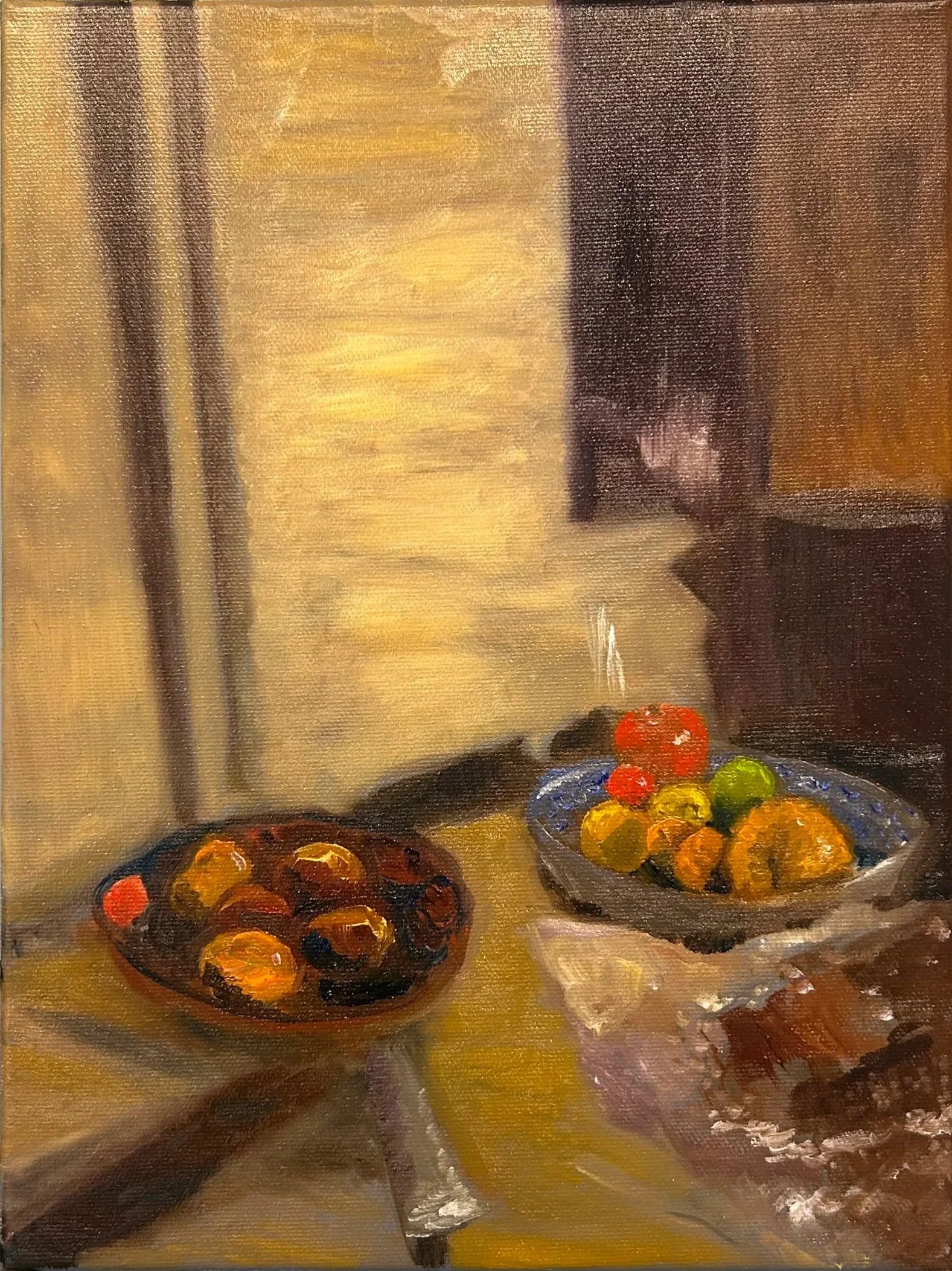 Winter morning. Oil on canvas. 9x12". 2025. Available. 