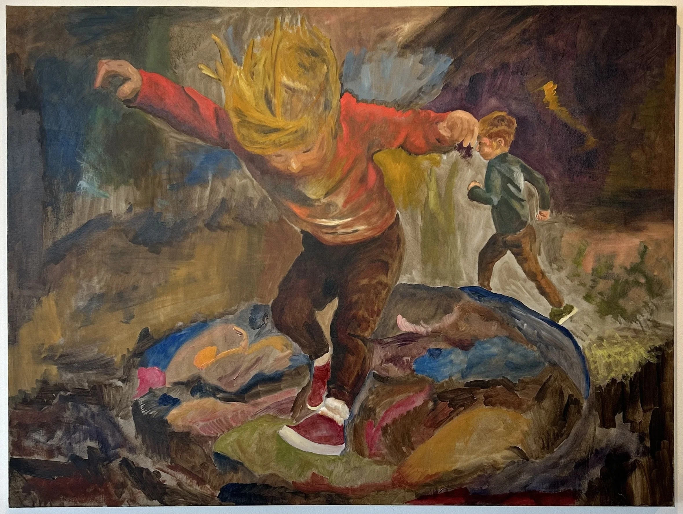 Nostalgia for the present moment;
Oil on canvas;
2026;
36x48";
$1,850;
Available - Reach out to Elliot.Cudmore@gmail.com to secure.