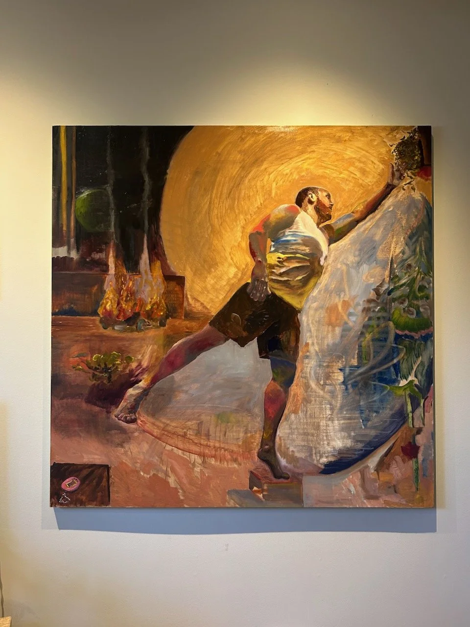 Tamagotchi;
Oil on cradled birch board;
2026;
48x48";
$2,500;
Available - Reach out to Elliot.Cudmore@gmail.com to secure.