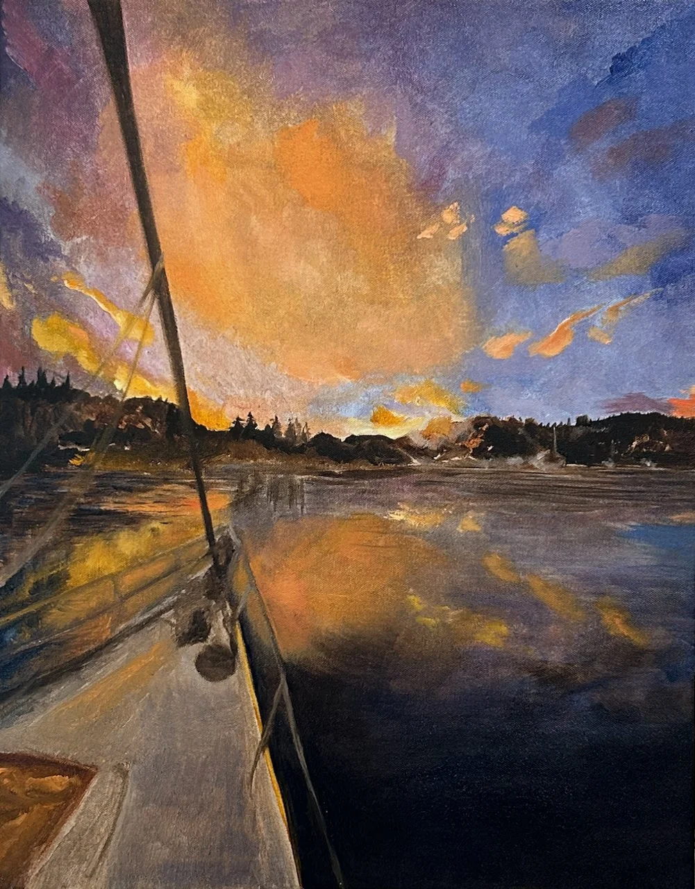 To the next chapter; Oil on canvas; 2026; 16x20"; commissioned piece (sold)