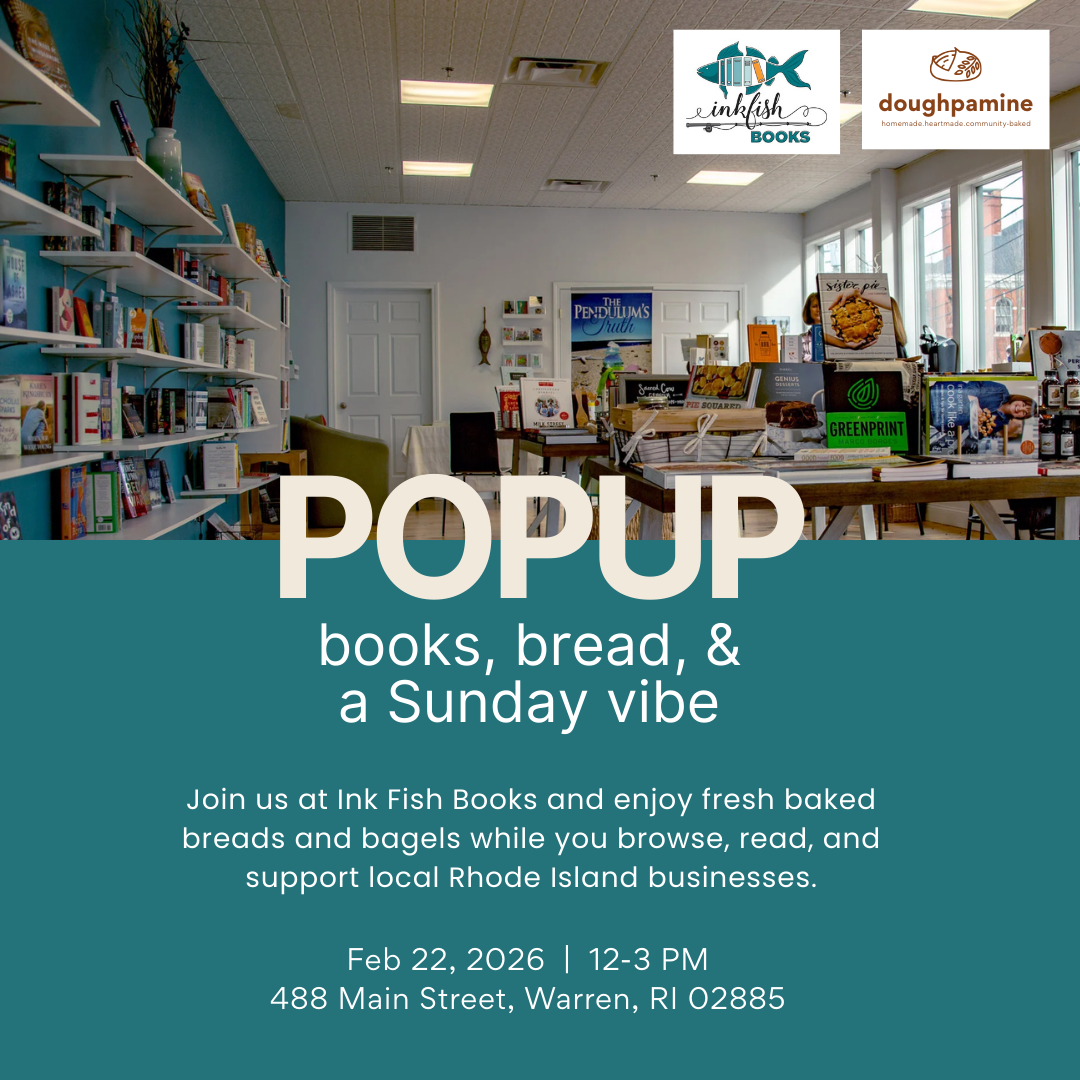 Popup flyer with Inkfish Books on February 22nd 2026 from 12-3pm