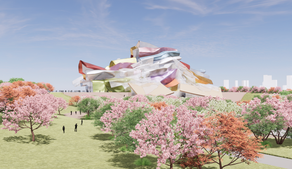  Rendering of the design concept for QMoCA, 2023. Image courtesy Cai Studio 