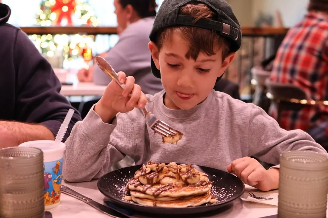 Our new brunch menu is live ✨ the Elvis pancakes are getting a thumbs all the way up 🥞