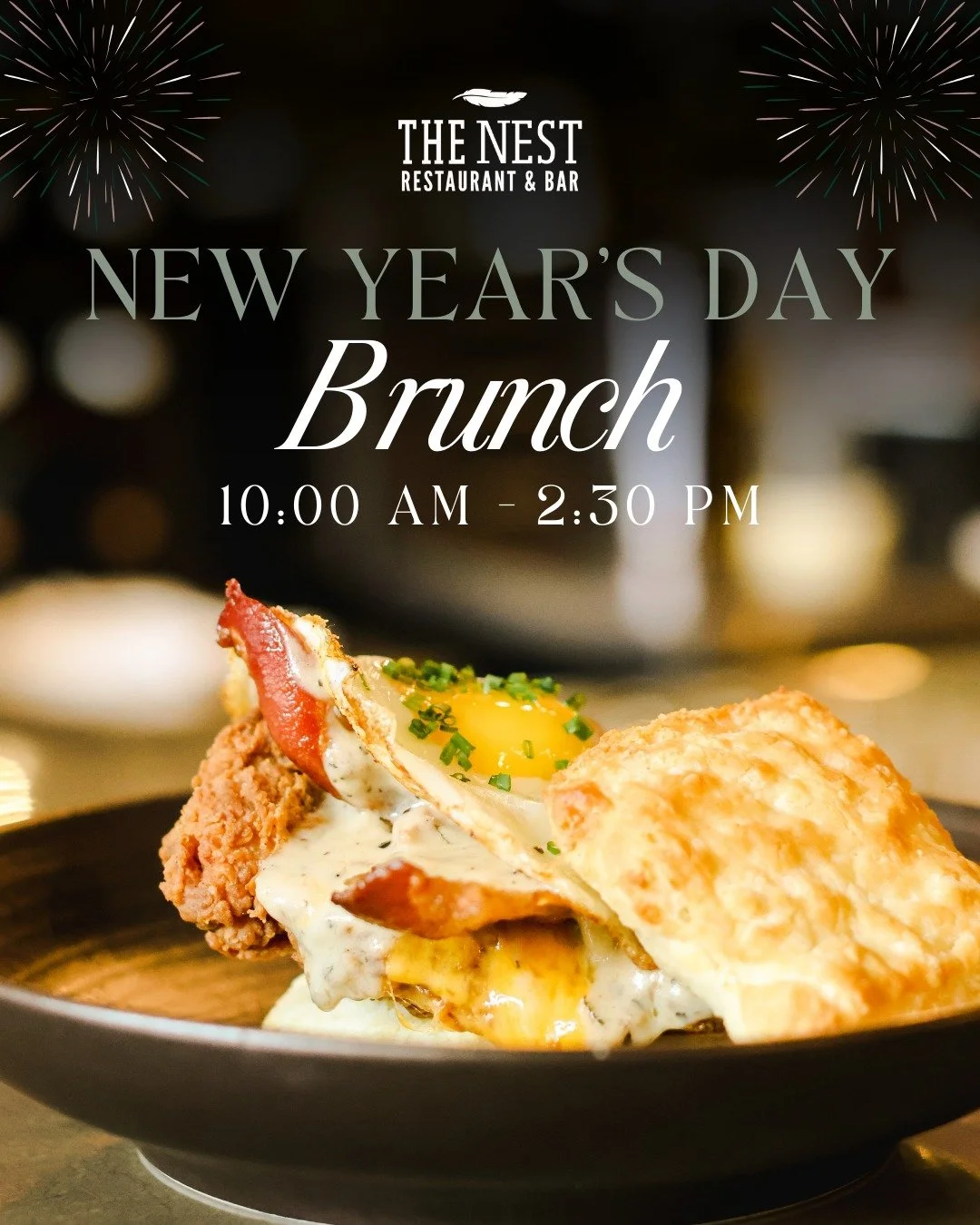 If easing into the New Year with brunch sounds like your kind of plan, you&rsquo;re in the right place.

We&rsquo;re serving brunch on New Year&rsquo;s Day from 10:00 AM - 2:30 PM with our regular brunch menu - perfect for those whose resolutions inc