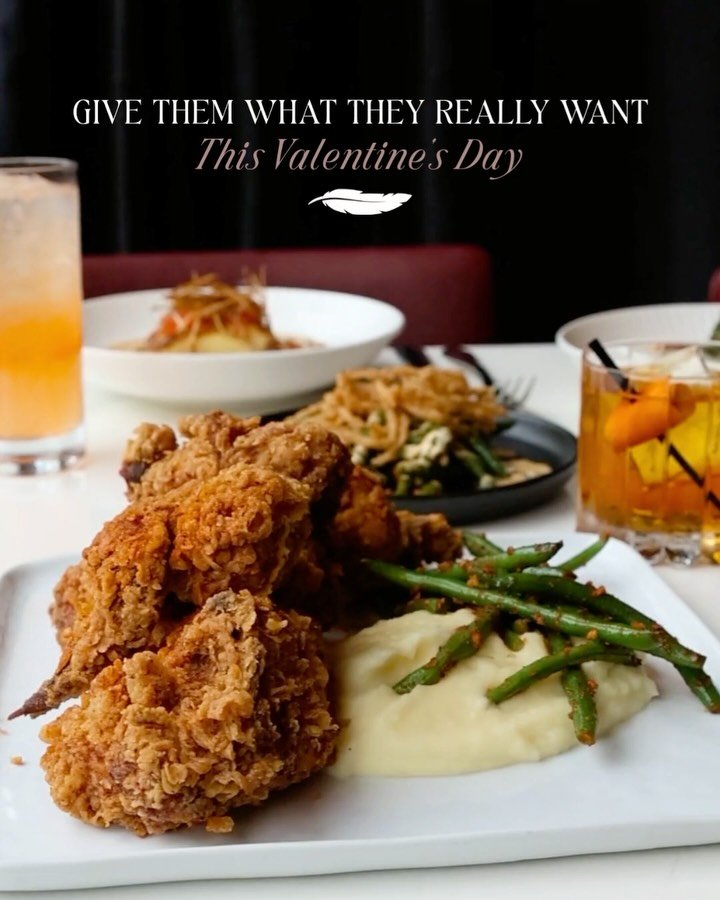 Give them what they really want this Valentine&rsquo;s Day 🍗🍷

Brunch ends at 1 PM, the bar stays open for cocktails, and prix fixe dinner awaits. Spots are still available - we cannot wait to celebrate with you!

(If you don&rsquo;t have plans thi
