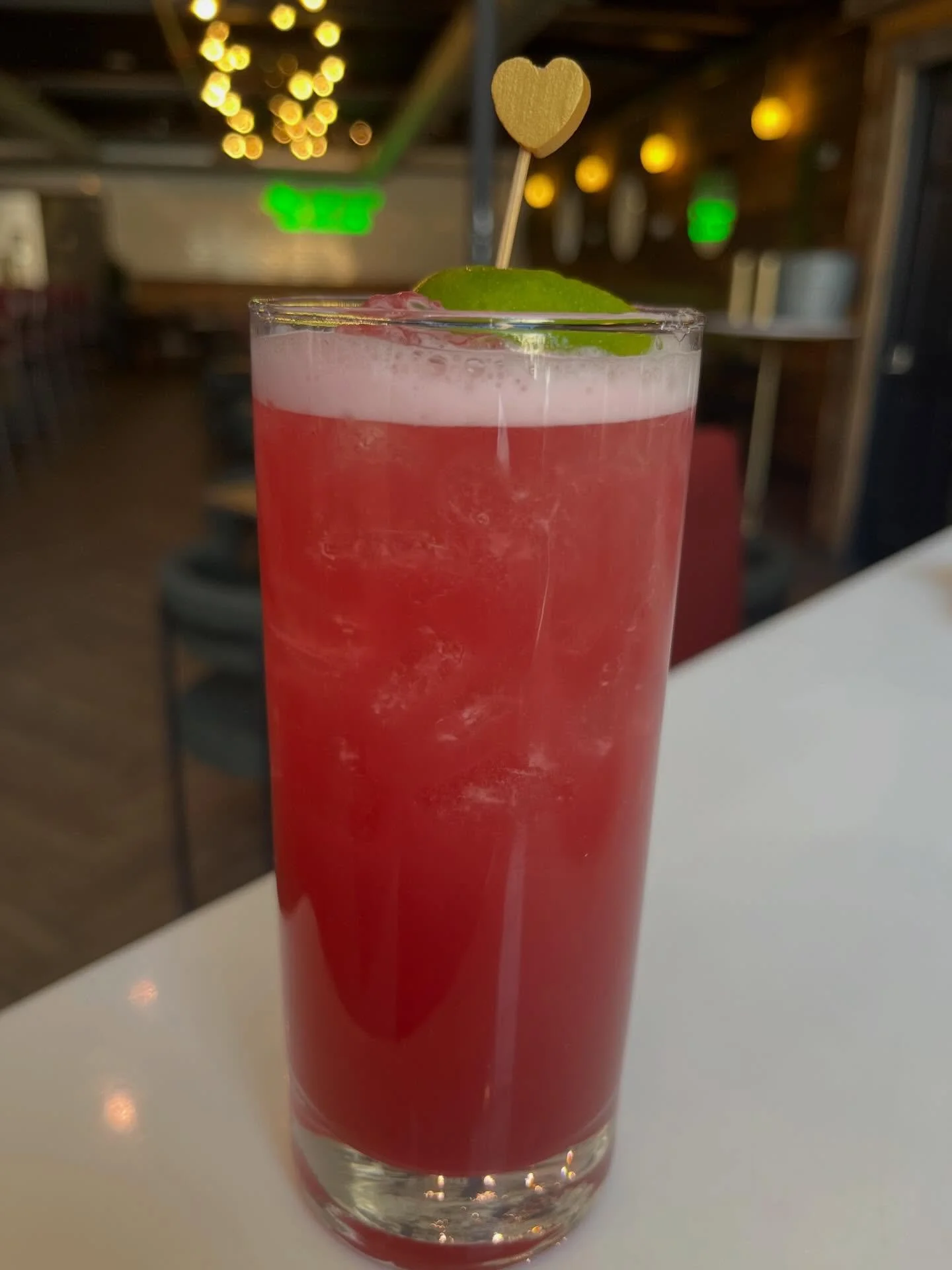 Available all weekend 💘 Happy Valentine&rsquo;s Day Weekend friends!

Cupid&rsquo;s Crush
Housemade grapefruit infused vodka, pineapple syrup, elderflower, lime + cranberry.
