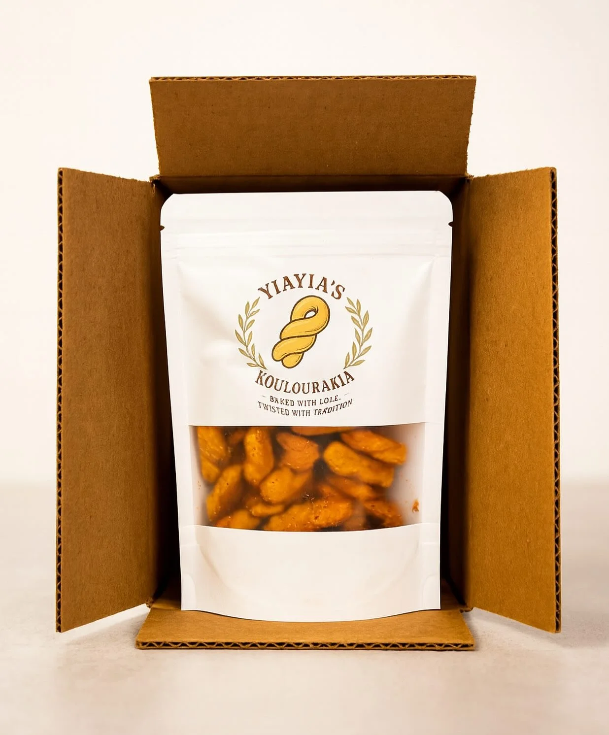 💛 Fresh batch alert!
Yiayia&rsquo;s Koulourakia are packed, sealed, and ready to make your day a little sweeter 🍪✨
Baked with love, twisted with tradition, and shipped straight to your door!
🇬🇷💫 Taste the tradition in every twist.

👉 Visit www.