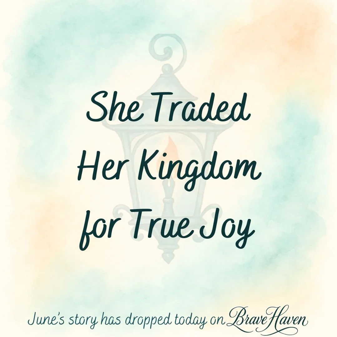 She traded her kingdom for true joy.
June&rsquo;s story is raw, redemptive, and full of hope.
New episode out now. 💛

#BraveHaven #NewEpisode #ChristianPodcast #FaithOverFear #Joy