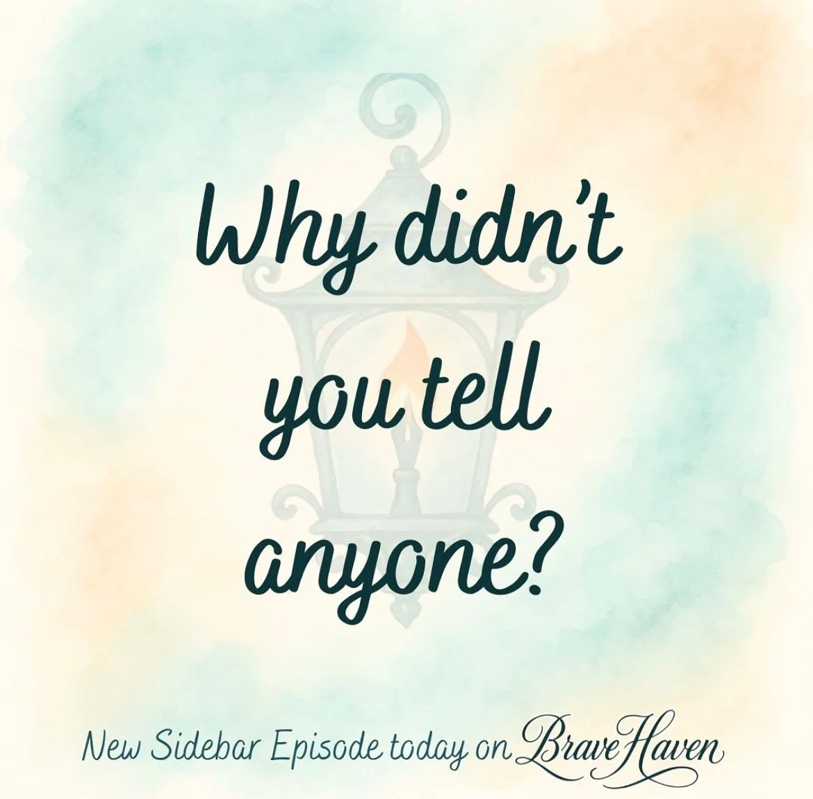 On today&rsquo;s short bonus episode, a sidebar, we are exploring the common reasons why someone wouldn&rsquo;t say something sooner. 

RAINN is such a helpful resource, and was our source for information today. 

We will be back with a full episode 