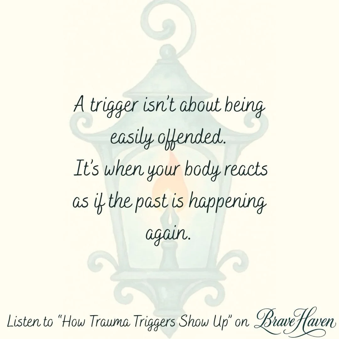 Triggers don&rsquo;t make you dramatic.
They don&rsquo;t make you weak.

They often reveal where your body still feels threatened by your past.

In Part 1, we get personal, exploring our own triggers. In Part 2 we will talk about different types of t