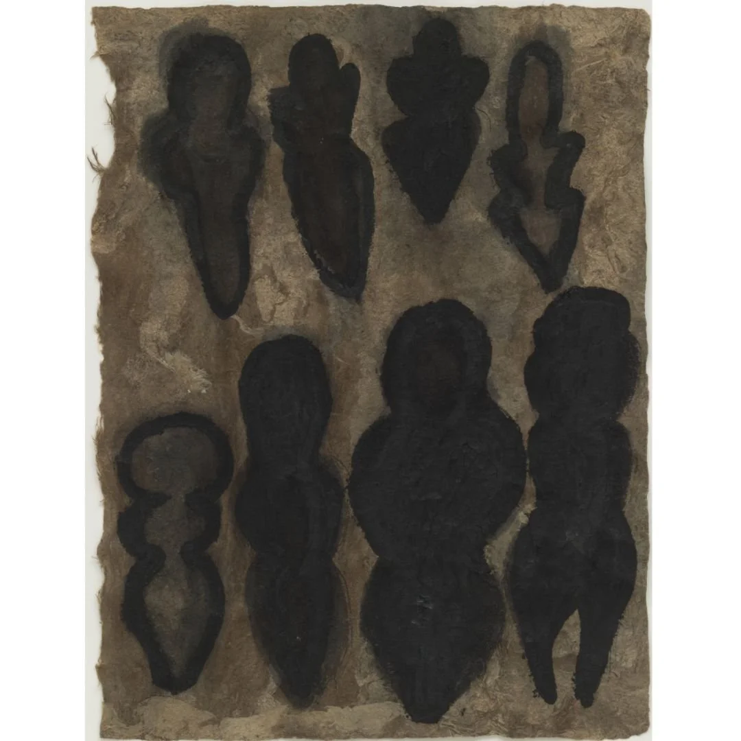 Ana Mendieta &bull; #anamendieta | Untitled (Amategram), Acrylic on amate bark paper, 15 7/8 x 11 7/8&quot;, c. 1982

#drawing #workonpaper #arthistory #painting