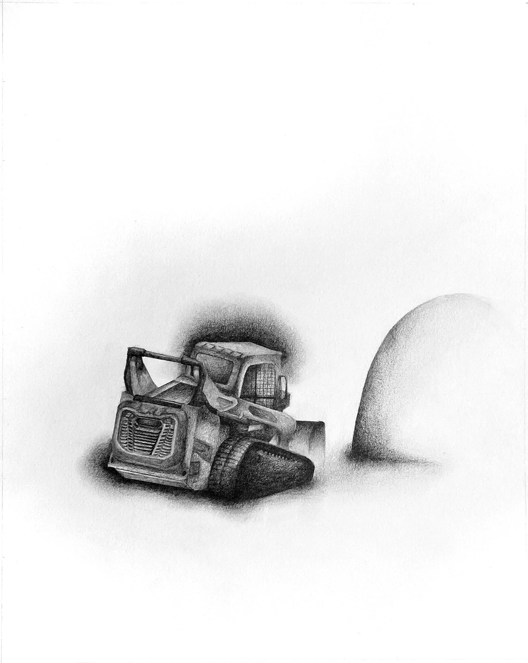 Erynn Richardson, Archive and Ghost (untitled 3), 2025, Graphite on paper, 30 x 22 in.