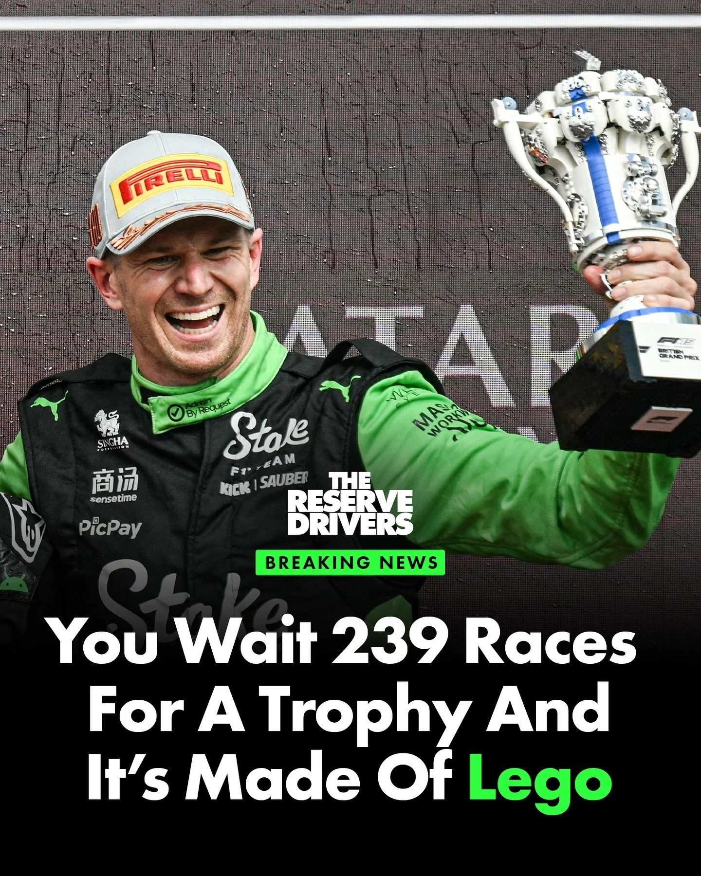 Legend! Congratulations  @hulkhulkenberg! 🏆