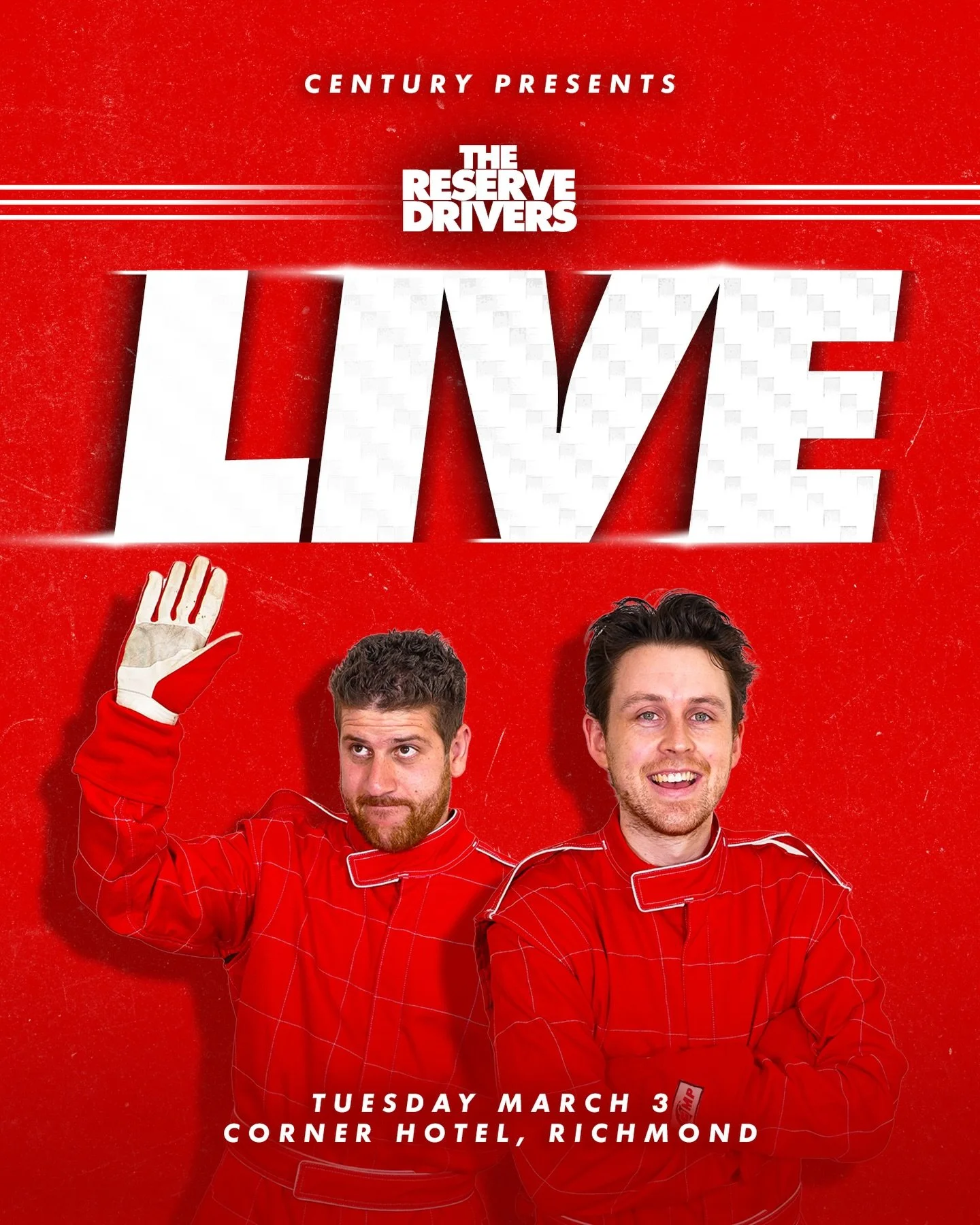 🚨 NEW LIVE SHOW! 🚨

Our brand new #F1 comedy show is coming to Melbourne TUESDAY MARCH 3 at the @cornerhotel!

Join us to preview the 2026 Season just days before the @ausgp 

🎫 Tickets and info at the link in our bio!