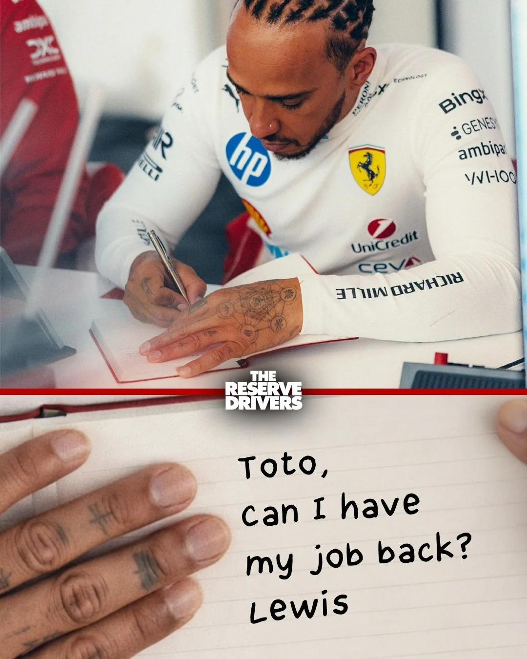 What was Lewis writing? ✍️

#f1 #formula1 #f1testing #lewishamilton