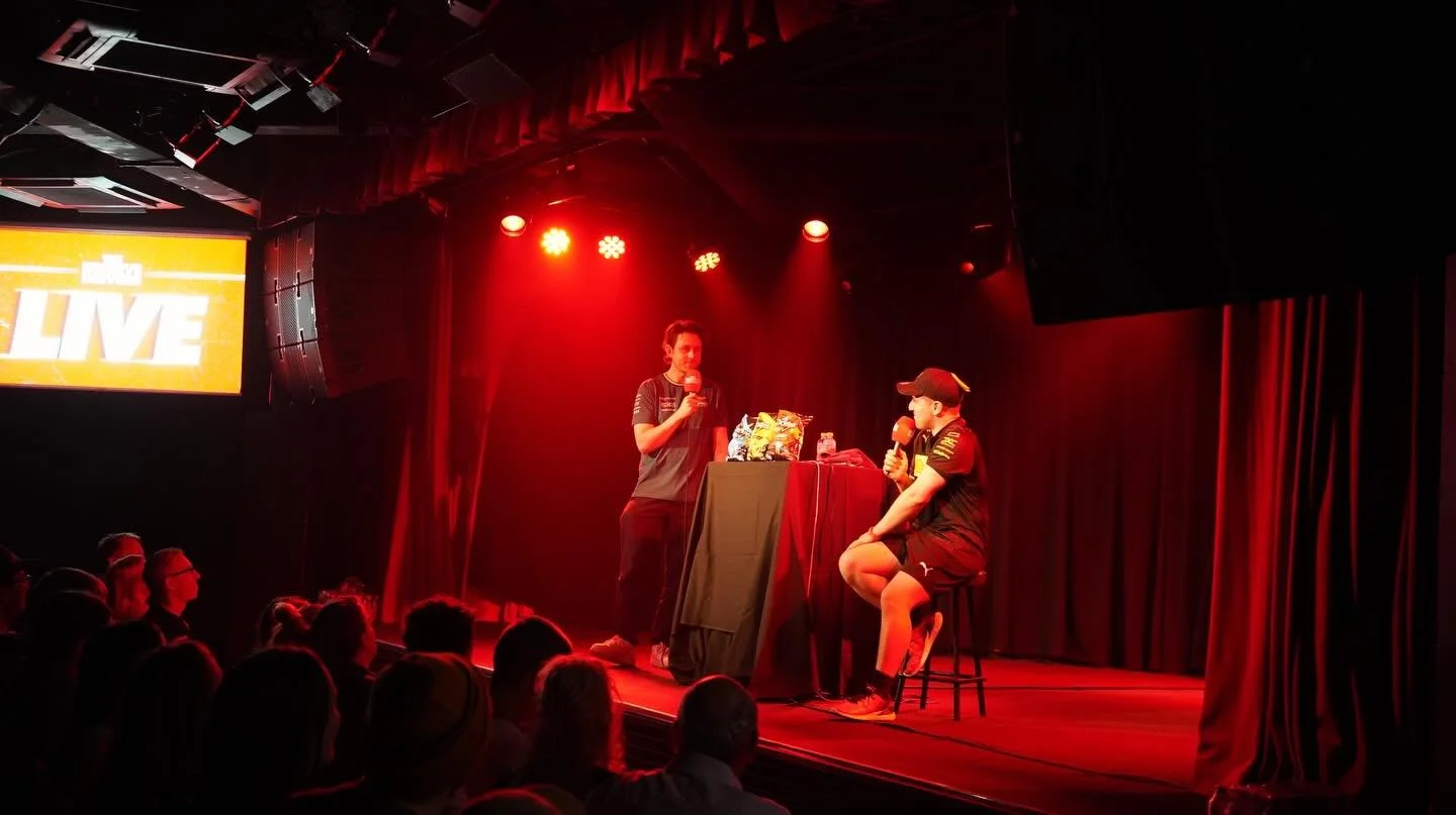 A big start to 2026! Thank you to all our friends of the show for joining us live before the Aus GP! Very lucky to be up at Corner doing our thing (still not entirely sure what that is) and even luckier to be joined by a very lost, but very funny ube