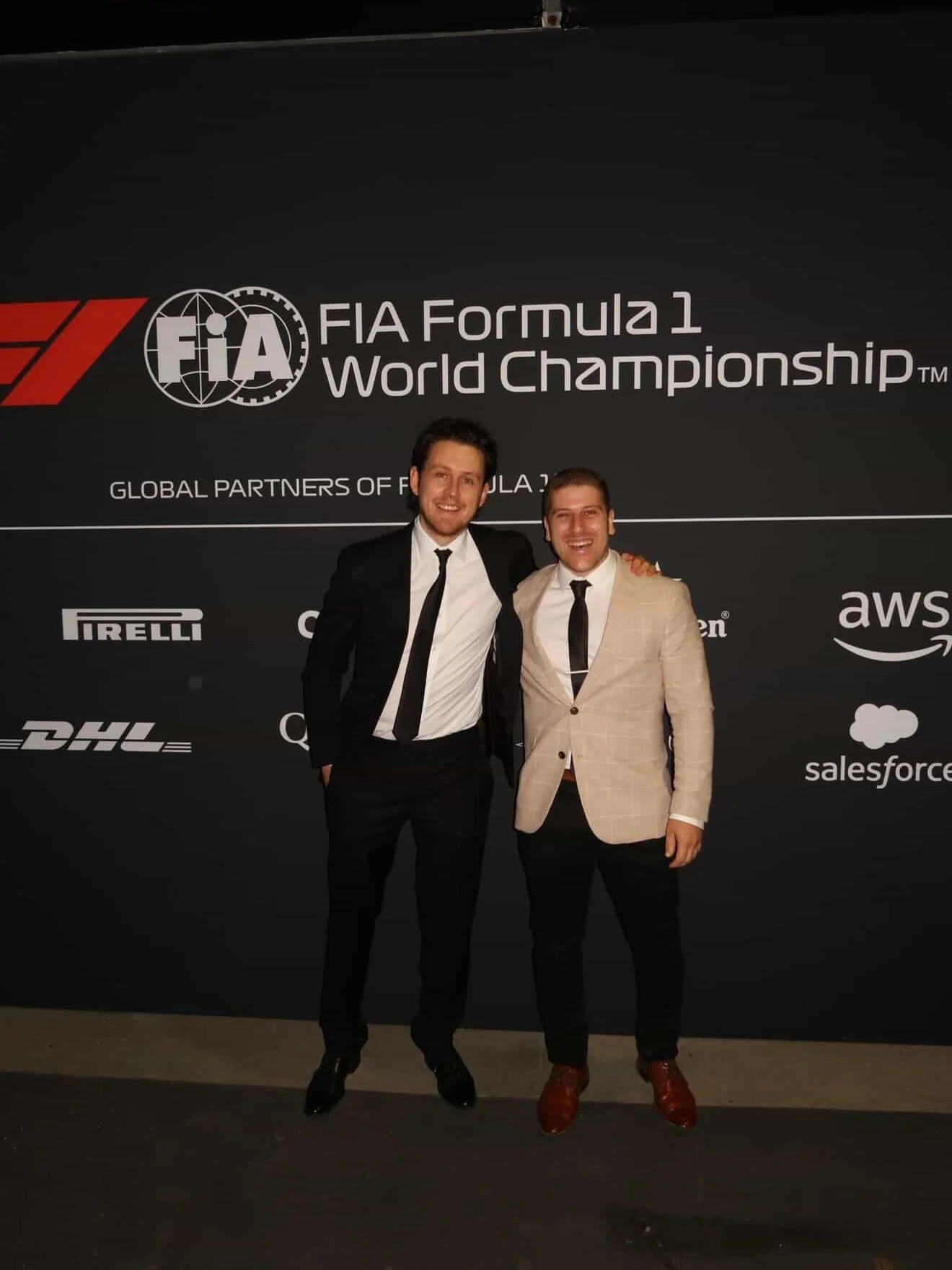 Thanks for having us @ausgp and @ampr_group! Luke saw the Aston Martin and Tim ate a KitKat. Great night! #GlamourOnTheGrid