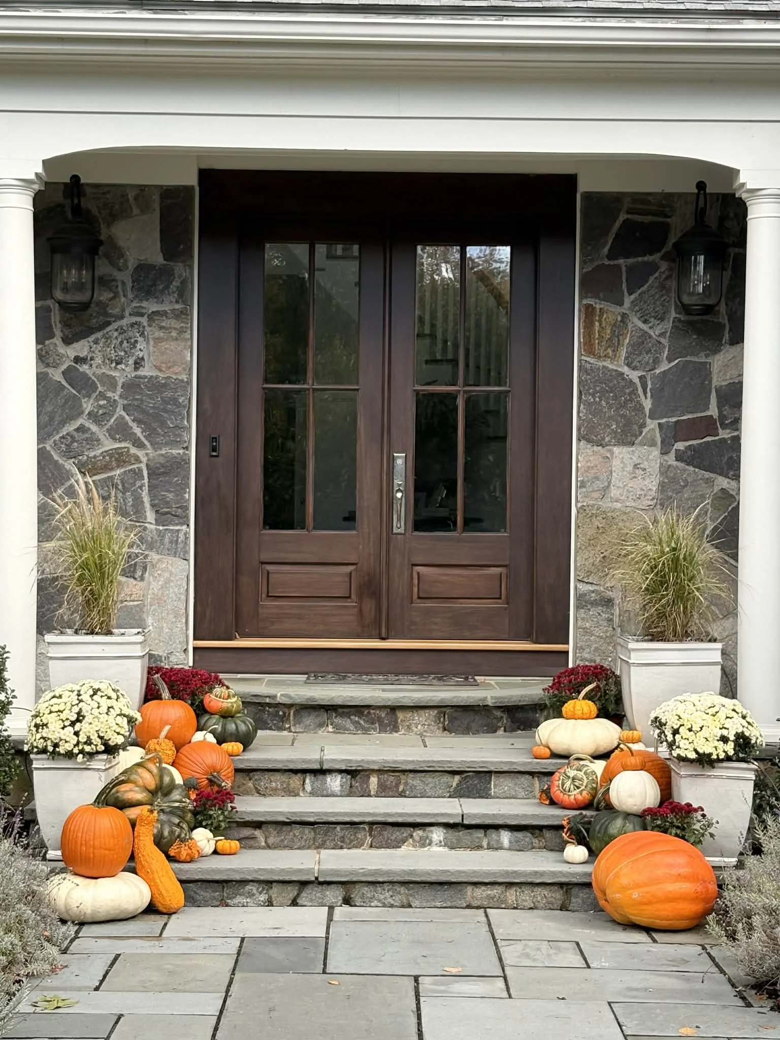 Luxury pumpkin installation in Hopkinton, Massachusetts