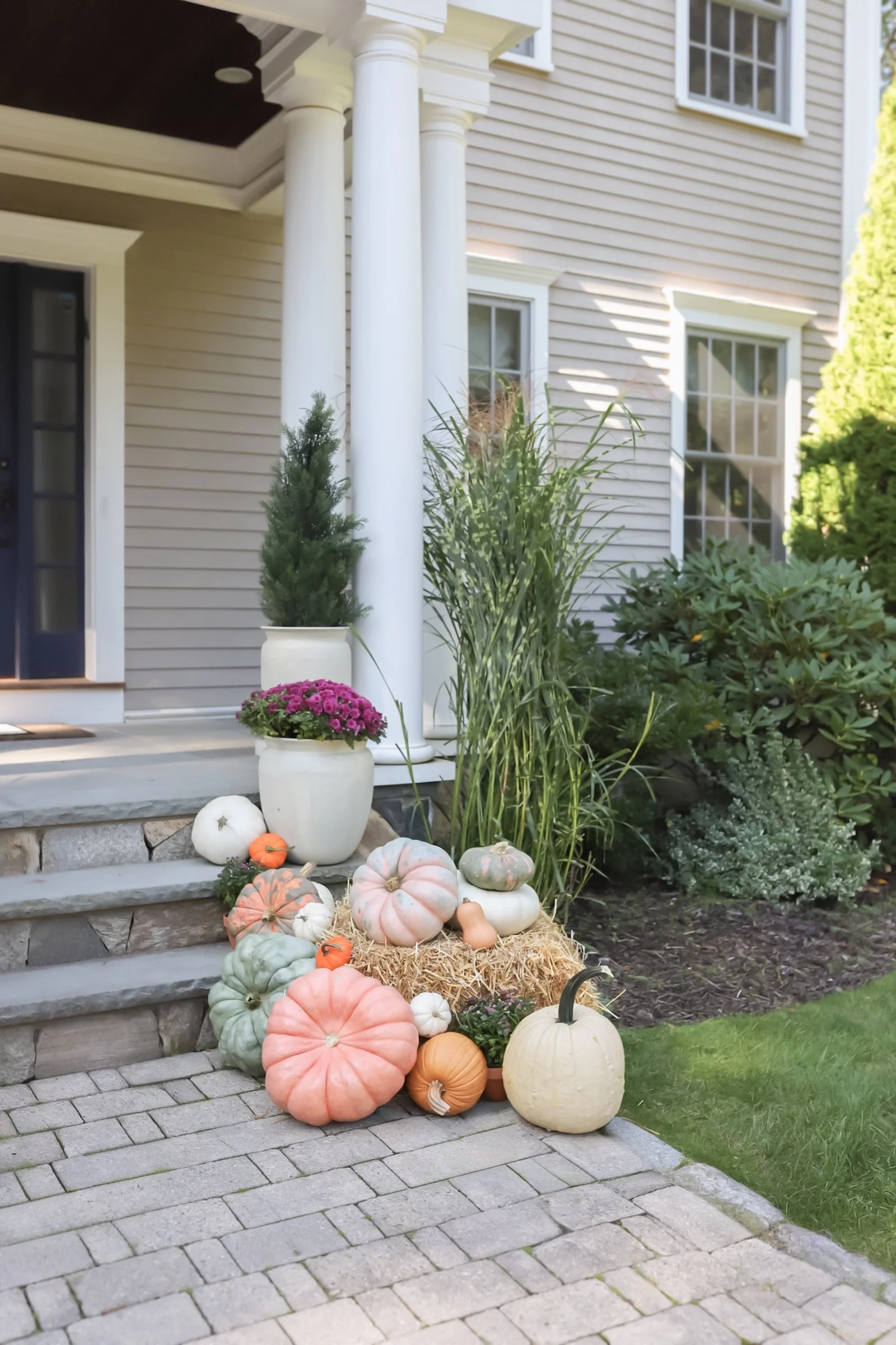Pastel Pumpkin Decor Wellesley.JPG