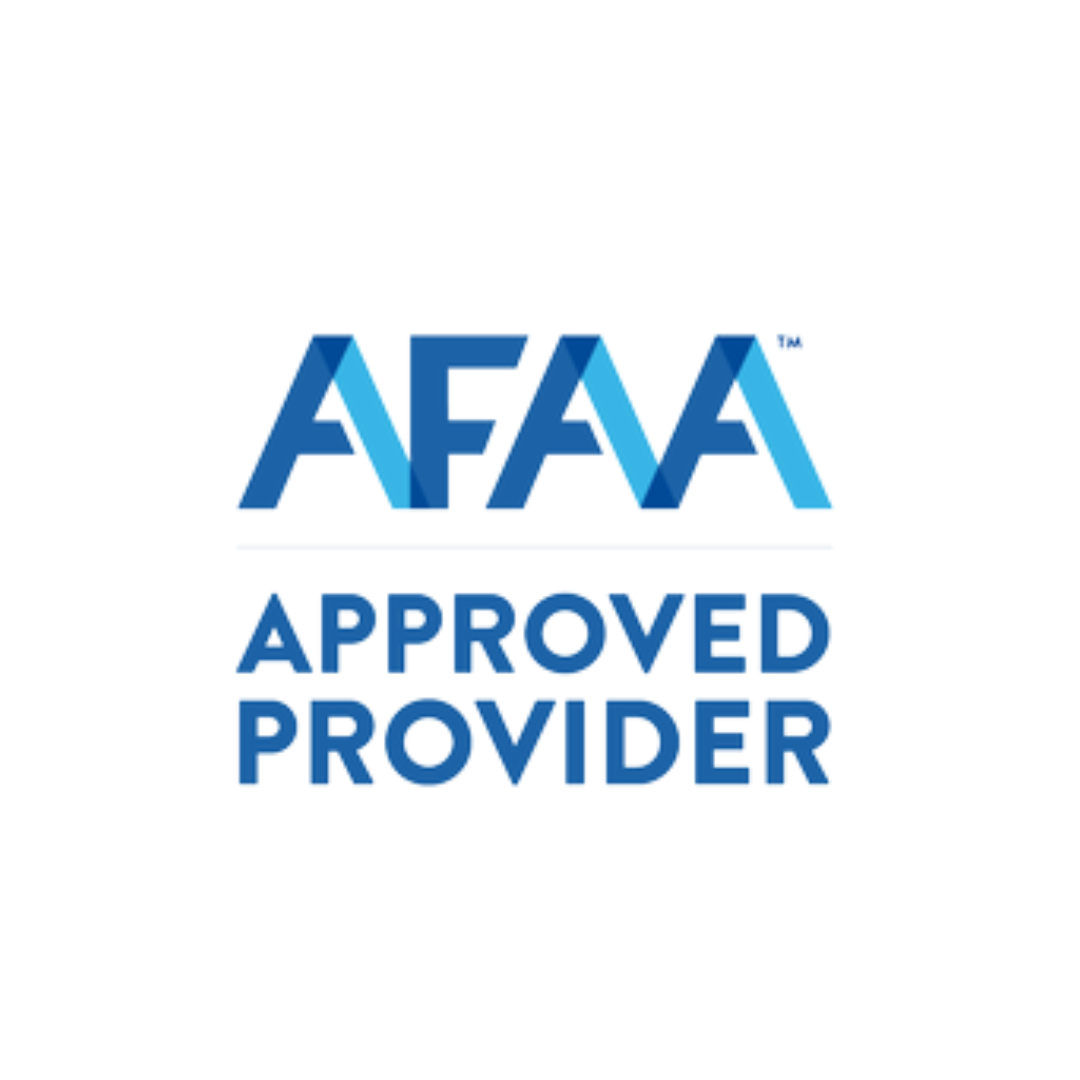 AFAB Approved Provider logo in blue text on white background