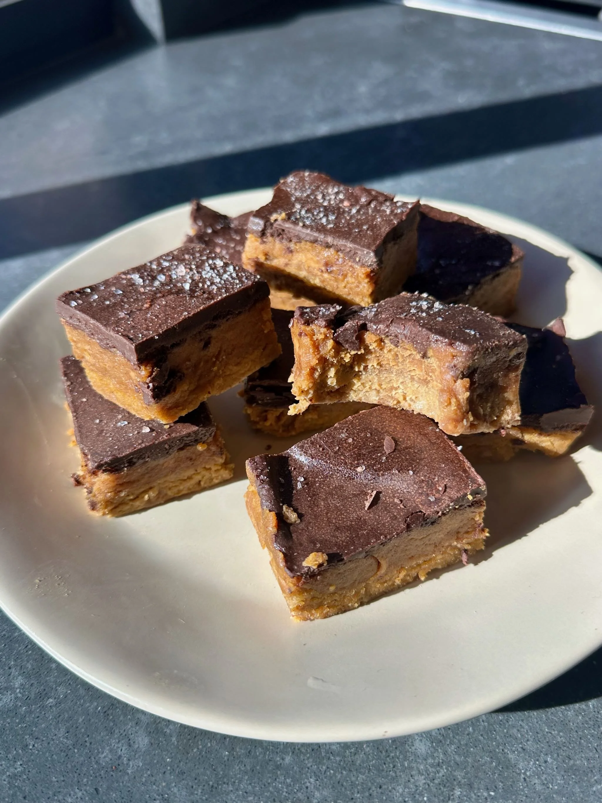 Protein Pumpkin Spice Snickers Bars