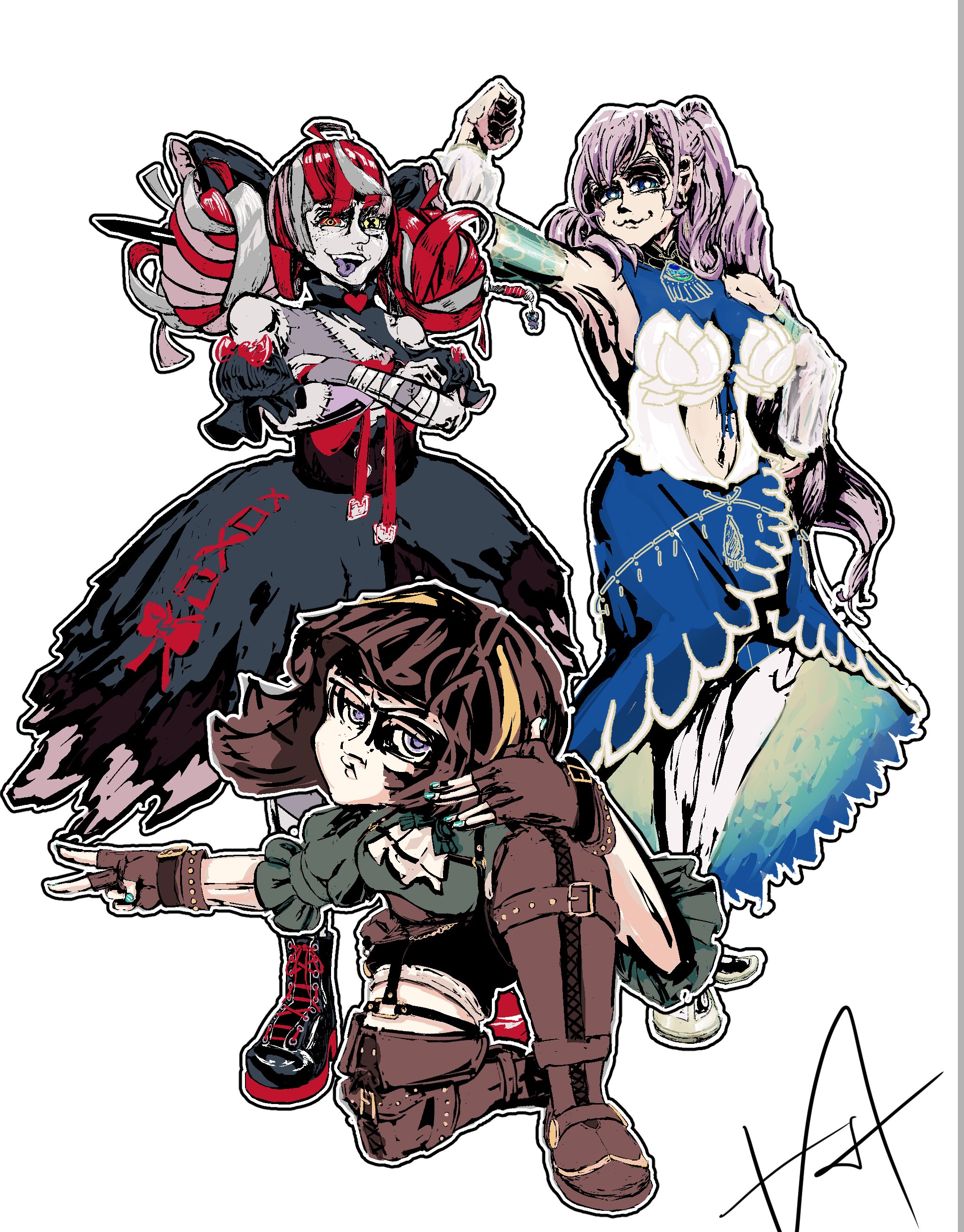  anya melfissa, pavolia reine, kureiji ollie 
