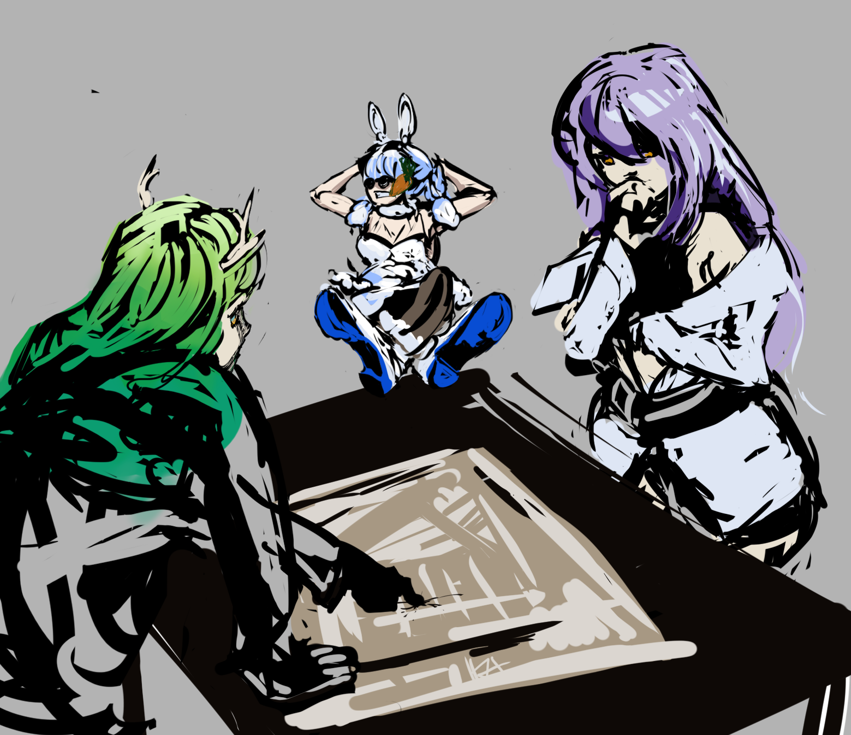  ceres fauna, moona hoshinova, usada pekora 