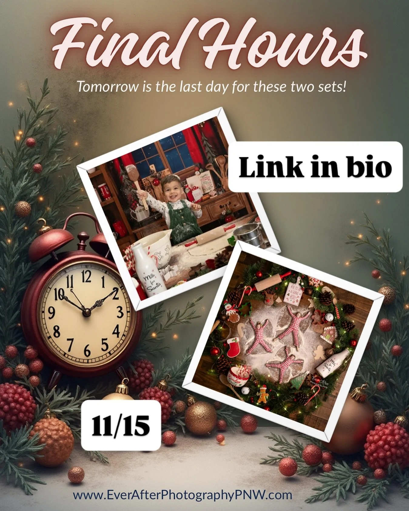 🌲🌲🌲Happening TOMORROW 11/15 then these will be gone for 2025😢

Link in bio

https://everafterphotographypnw.bigcartel.com