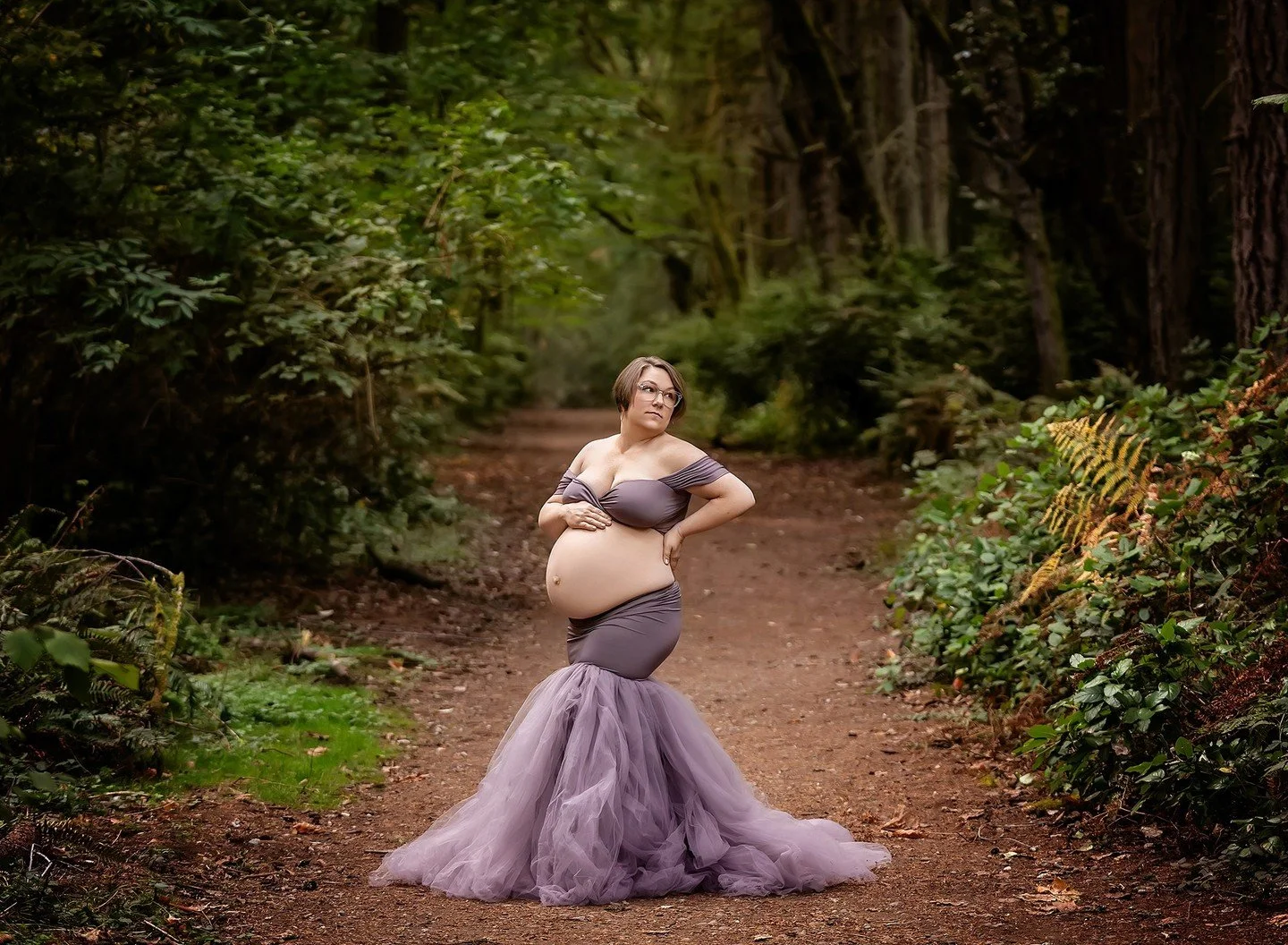 Such a stunning mama! Love the two looks this dress gives....