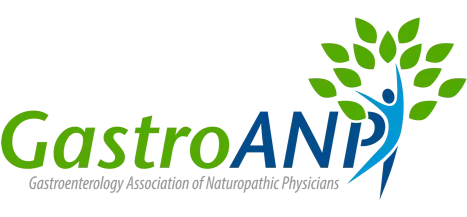 GastroANP logo with green text and a blue human figure reaching up around a green tree.
