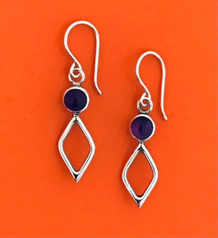 Amethyst Drop Earrings