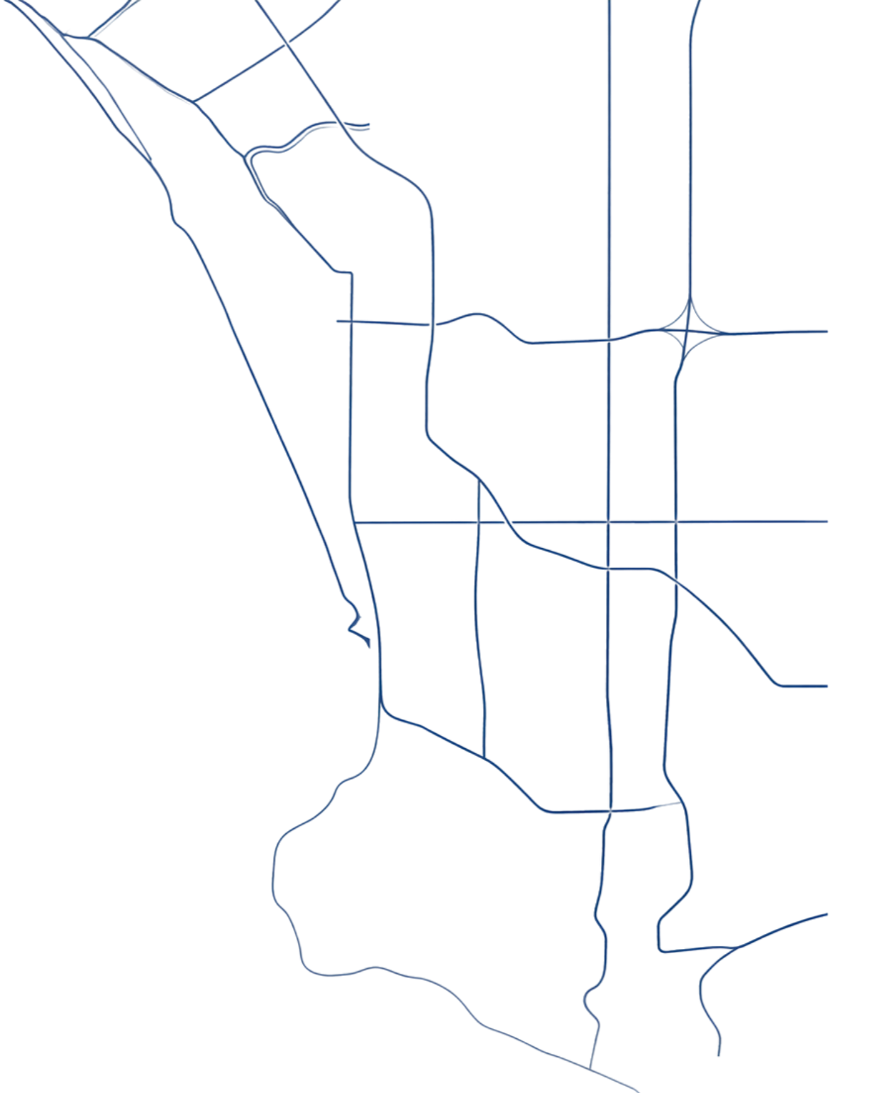 A map displaying various regions in different shades of blue and green, with irregular borders.