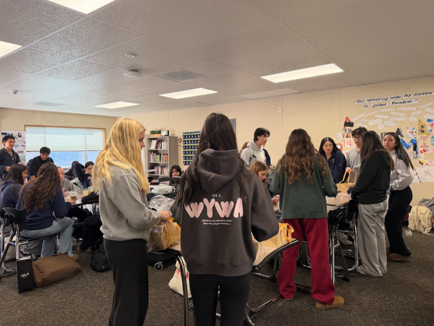 The WYWA Care Bag Campaign: Lowell SI organized a service workshop where 40+ students attended a presentation from La Casa De Las Madres’ Teen Program on domestic violence awareness. Following the workshop, students assembled 30+ care baskets filled 