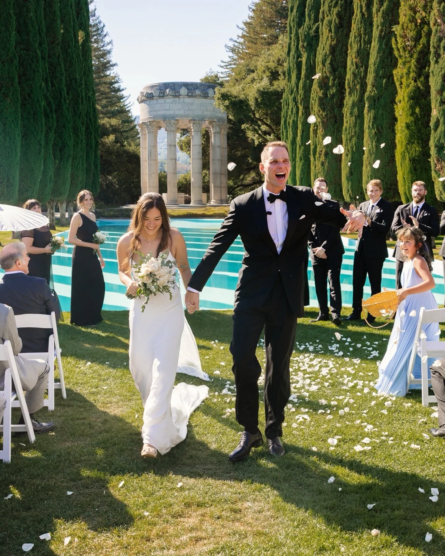 Getting married at the Pulgas Water Temple (right next to Filoli Gardens) is ICONIC to the Bay Area.

Venue: Pulgas Water Temple 
Photography: @inspiredbystudio @ericle.photos 
Dress: @grace_loves_lace 

#bayareaweddingphotography #weddingdress #wedd