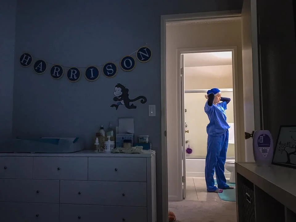 An Image from 2020, taken while I was holding Harrison at 5 months old, a few months after COVID-19 lockdown.

Happy National Nurses week, to @irene_331 and all the nurses out there. Thank you for all you do.