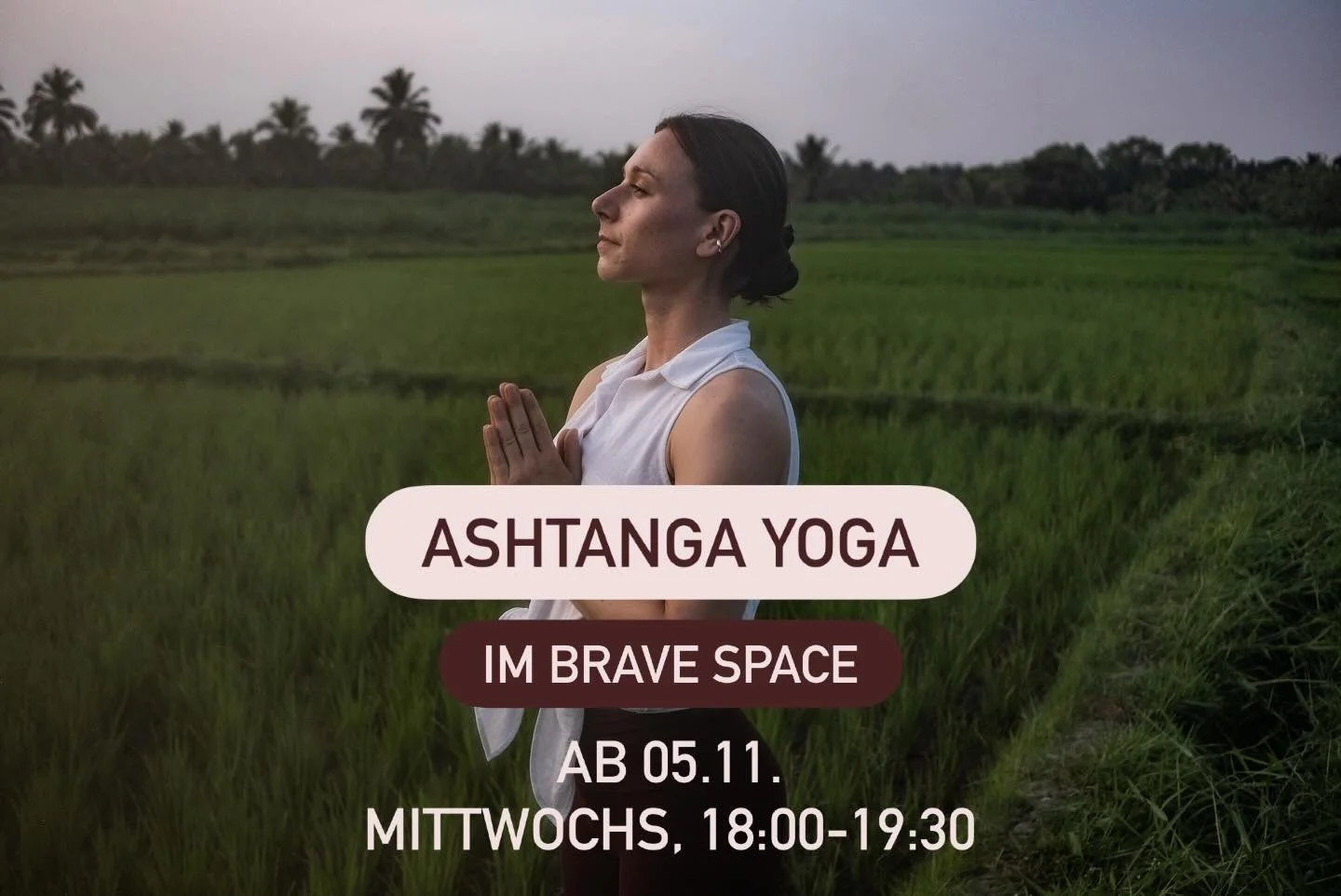 Bald geht&rsquo;s los mit Ashtanga Yoga im @thebravespace_ 🤍

🗓️ Ab 05.11. jeden Mittwoch von 18:00-19:30 Uhr 
📍 Rumfordstr. 36, M&uuml;nche (N&auml;he Isaror)

Du warst noch nie im Ashtanga Yoga und bist neugierig? 
Komm einfach vorbei und learn-