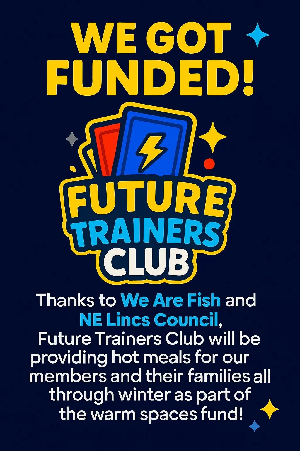 We got funded - Hot meals throughout winter