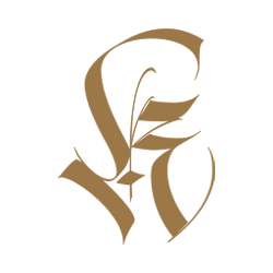 En abstrakt bild i svart och brunt med organiska former.