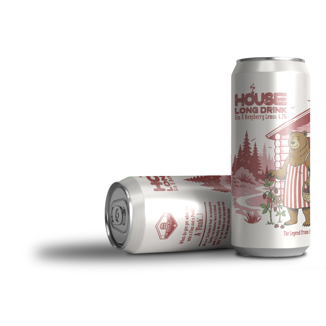 House Long Drink Raspberry Lemon 440ml