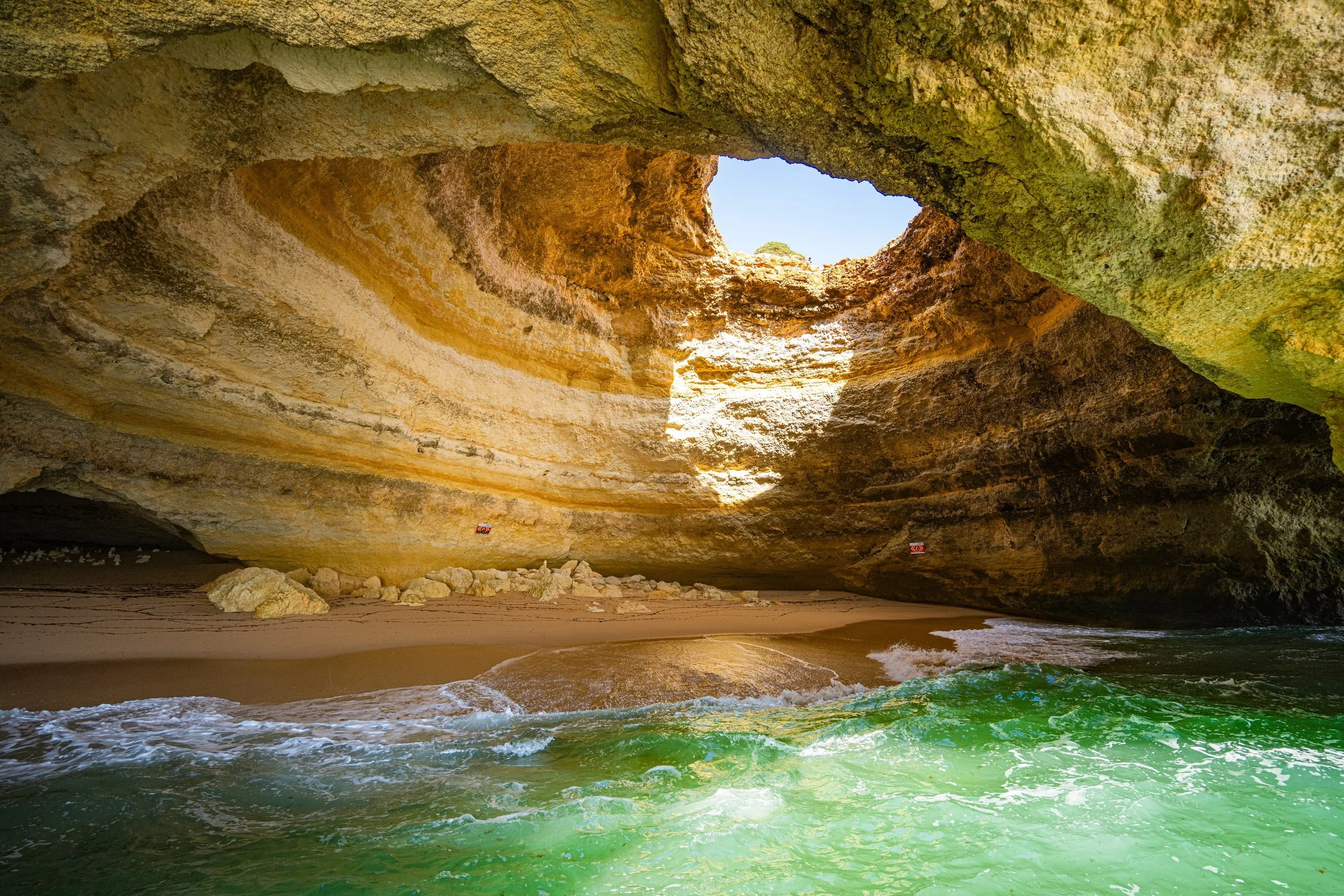 A beautiful cave at the beach of Portugal